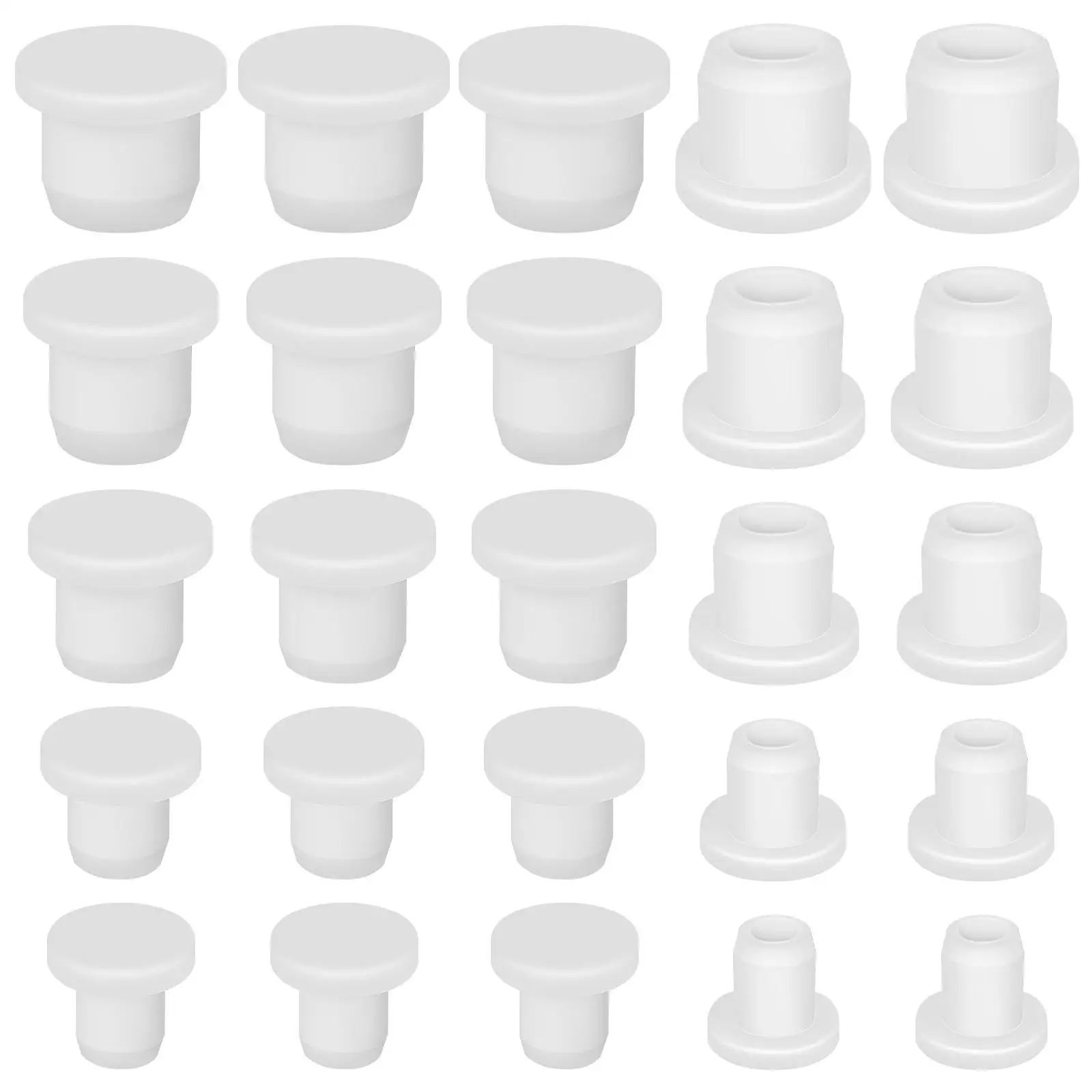 25 Pcs Salt Shaker Plug Stopper Replacement Bottle Corks and Pepper Stoppers Silica Gel