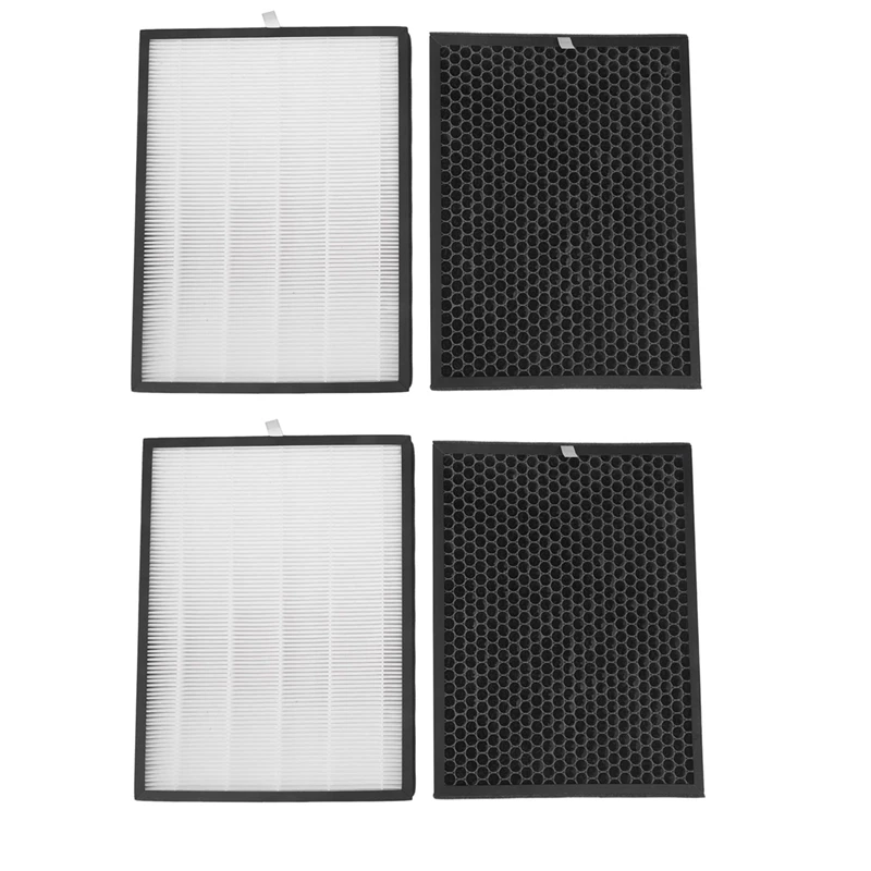 

2X FY1413/40 Active Carbon&FY1410/40 Hepa Filter For Air Purifier Serie,Replace AC1214/1215/1217 AC2729