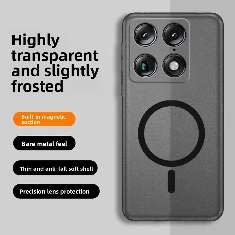 Matte Magnetic Shockproof Silicone Case with TPU Protection
