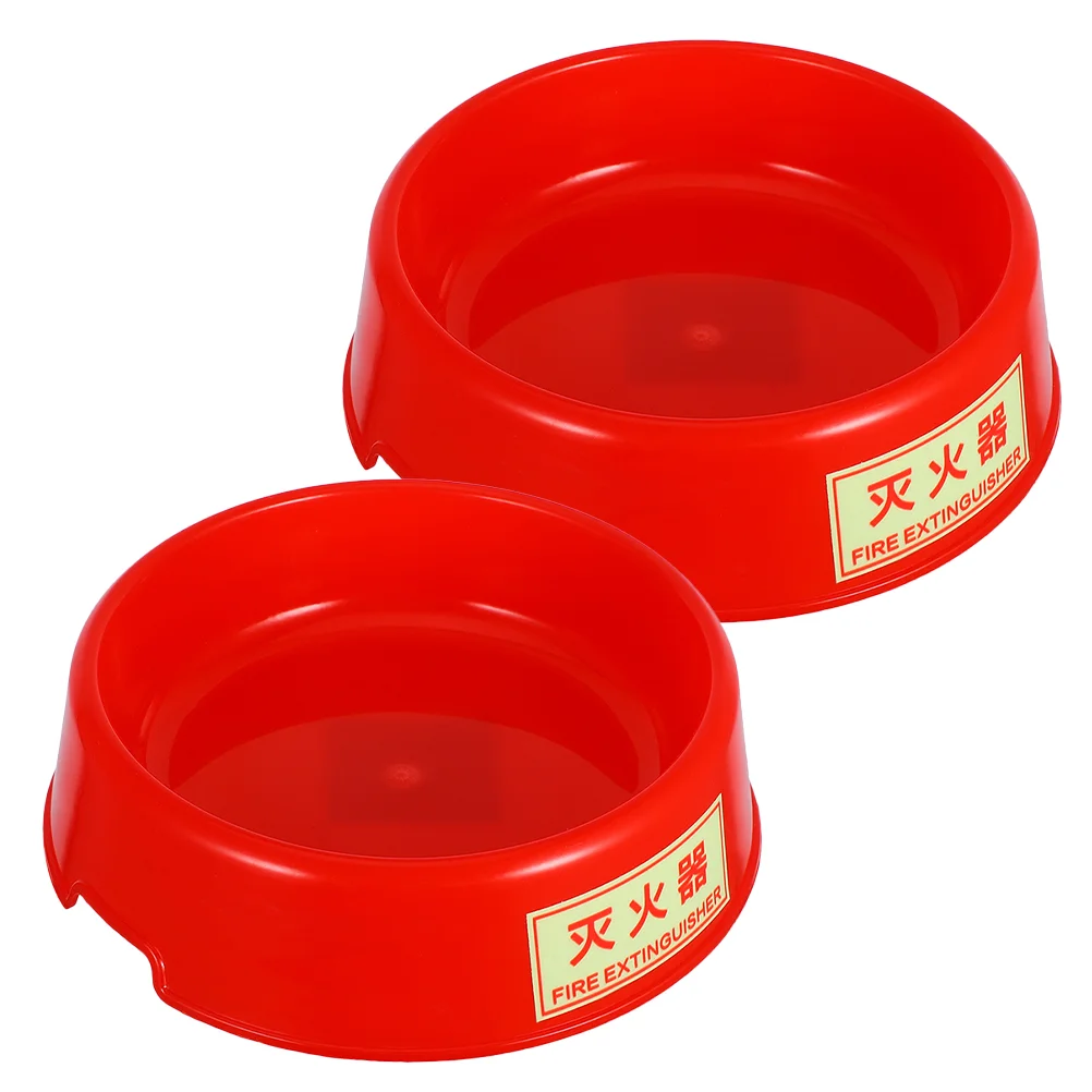 Fire Extinguisher Stand Holder Fluorescent Plastic Floor Stand Red Fire Extinguisher Mount for Public Places B