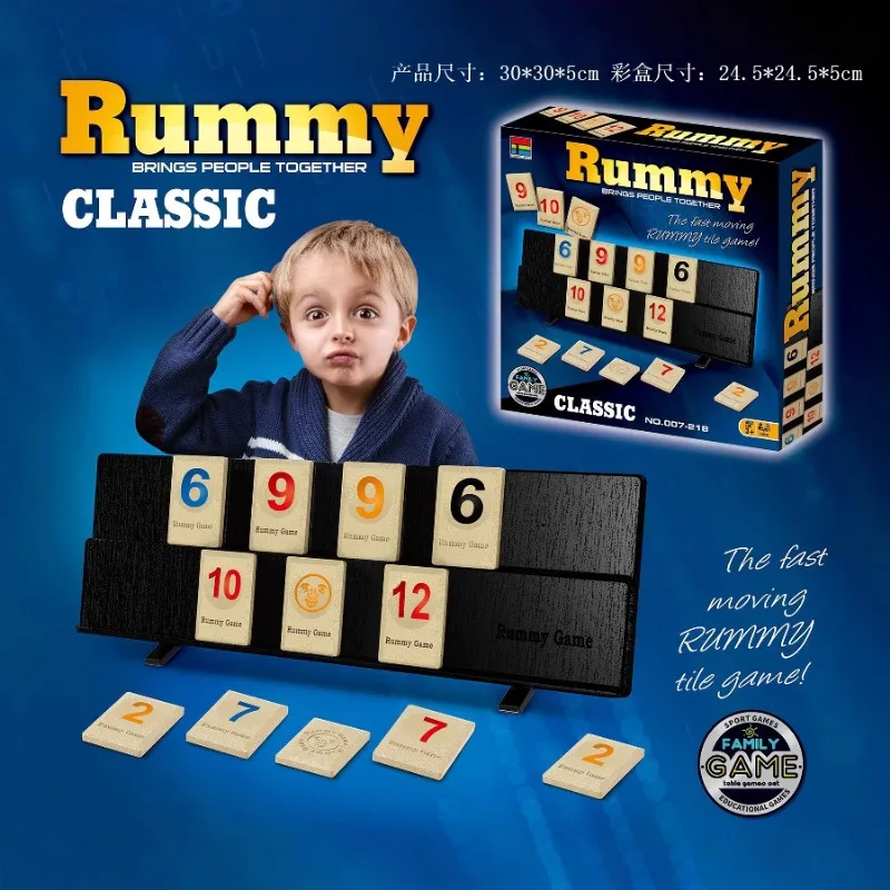 Digital Mahjong Game RUMMY GAME Number Matching Multiplayer Board Game Fun Family Friends Social Party Tabletop Card