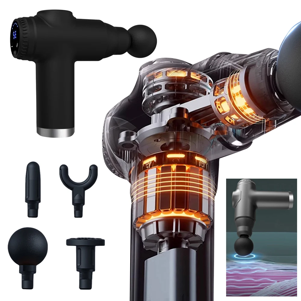 Portable Fascia Gun Deep Tissue Massage Mini Lightweight and Adjustable Speed Massage Equipment Suitable for the Whole Body - Image 4