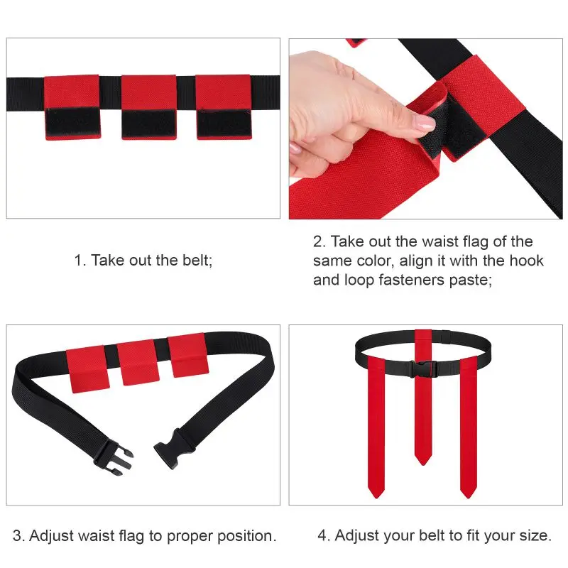American Football Match Training Buckle Belt Adjustable Rugbie Flag Tag Waist Strap