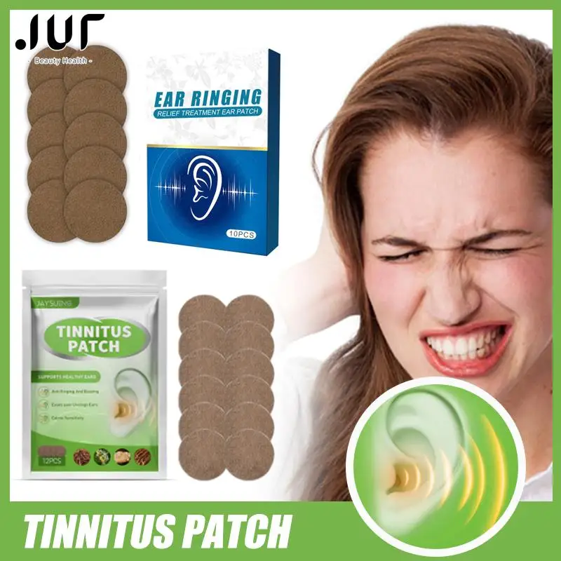 

12/10pcs/box Ear Health Care Herbal Tinnitus Patch Prevent Hearing Loss for Tinnitus Symptoms Ringing Relief Earache Alleviate