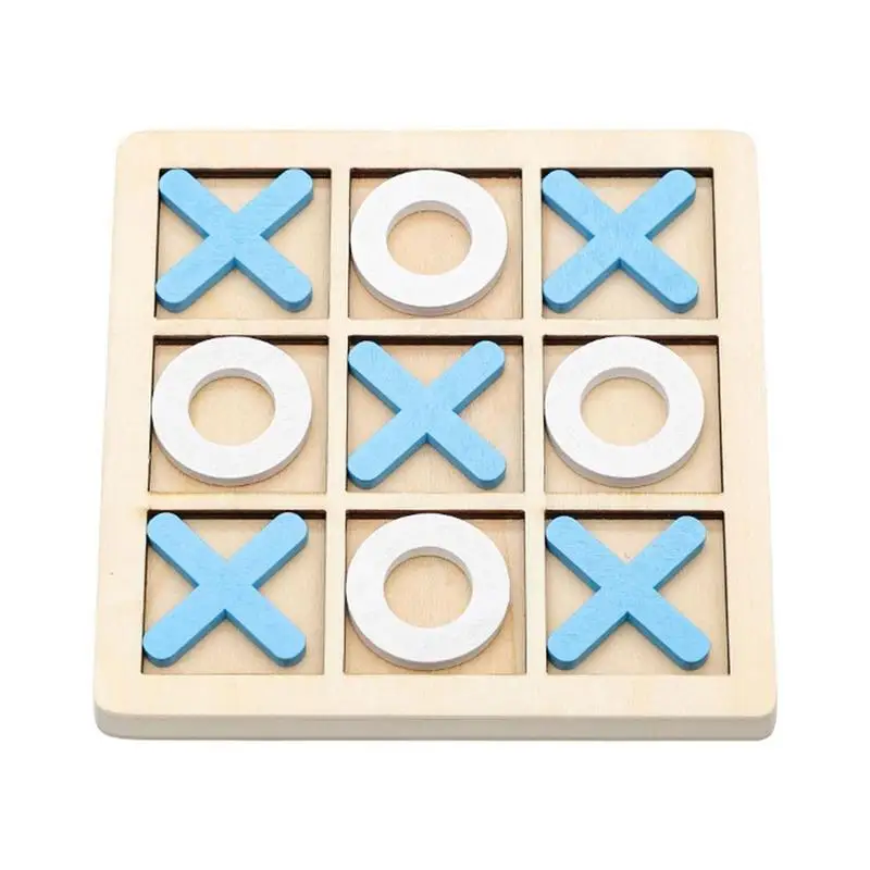 

Xo Board Game 1pcs Safe And Secure Mini Board Games Wooden XO Game For Unique Home Decoration Puzzle Game