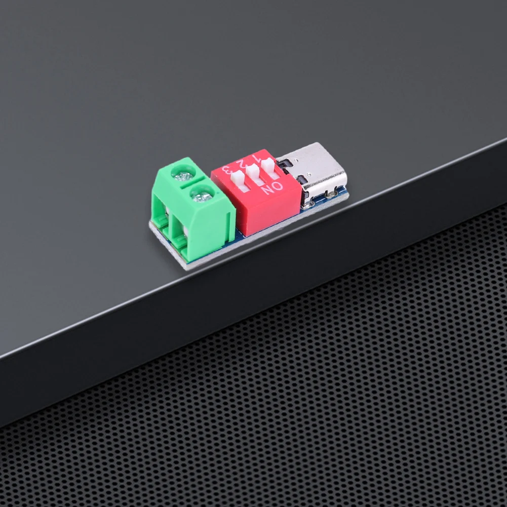 PD 고속 충전 테스트 보드, 5-20V 조정 가능한 충전 테스트 모듈, USB C타입 100W 전압 커넥터, 전원 공급 장치 액세서리