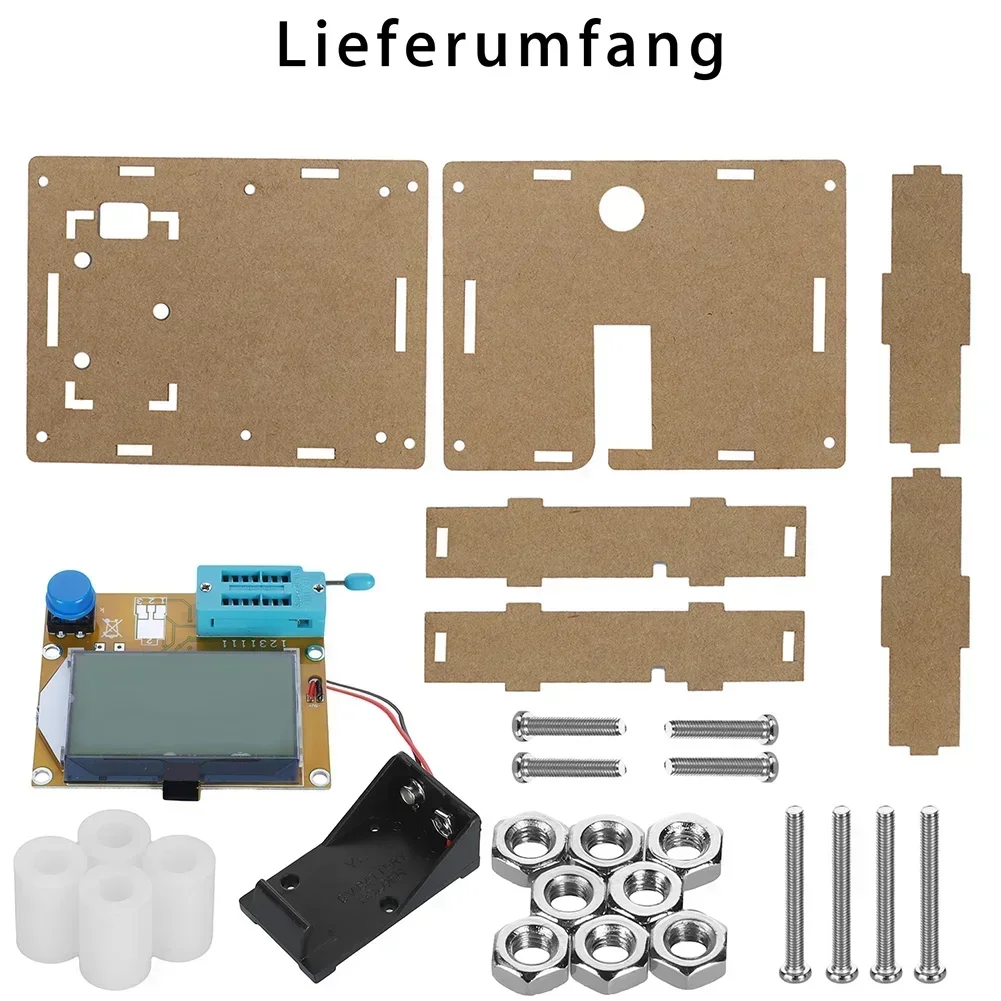 For DIY Electronics LCR-T4 Digital Transistor Tester Adjustable Potentiometer Capacitors ESR LED Tube Regulator 5