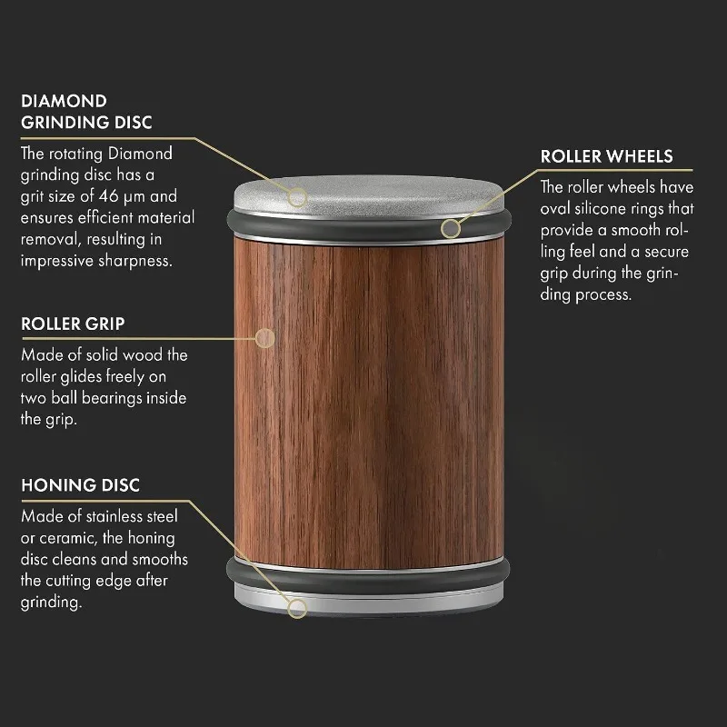 마그네틱 거치대 다이아몬드 숫돌 키트, 15 도 및 20 도 각도 롤러, 주방 액세서리