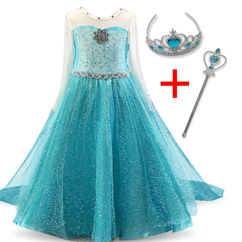 Girls Princess Costume For Kids Halloween Dress Disfraz Childen Birthday Vestidos Carnival Party Robe Fille 4-10T Cosplay Dress