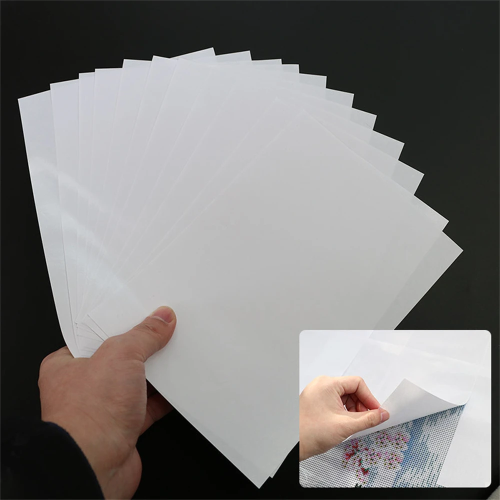 50PCS A4 29.7cmx21cm Diamond Painting Release Paper Double Sided Non-stick Cover Replacement 5d Accessories Embroidery Tool