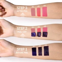 Peel Off Lip Stain 24 Hours Water Resistant Lipsticks Cheap Lip Gloss Matte Tick for Lips Labios Inks Tattoos Makeup Ink Tint 2