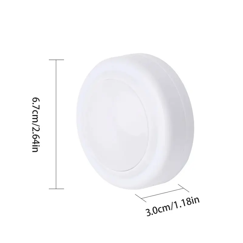 LED Puck Light Wireless Under Cabinet Lights with Remote Control Dimmable Battery Powered Night Lamp for Kitchen Closet Wardrobe - Image 2