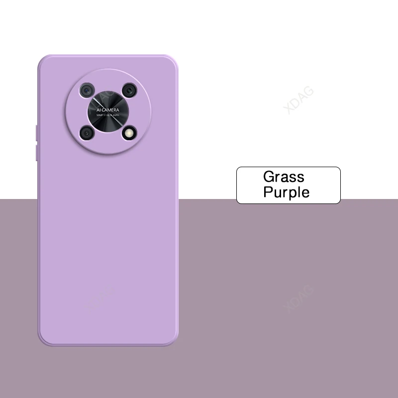 Premium Square Silicone Soft Phone Case with High-Quality Flocking