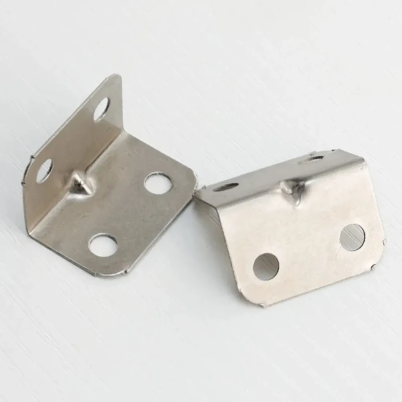 L-Shaped Corner Brackets 10/20pcs Corner Braces Drawer Shelf Wall Bracket Fixing Right Angle Corners Brace Furniture Hardware