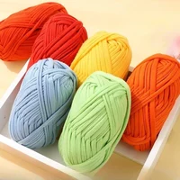 Flat Thread T-Shirt Yarn DIY Soft Weaving Sewing Knitting Material for Carpets Bags Slippers Sandals 39 Colors Crochet Handmade 2