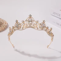 Girl's birthday tiara bridal wedding hair accessories Korean simple wedding dress children's performance tiara accessories. 4