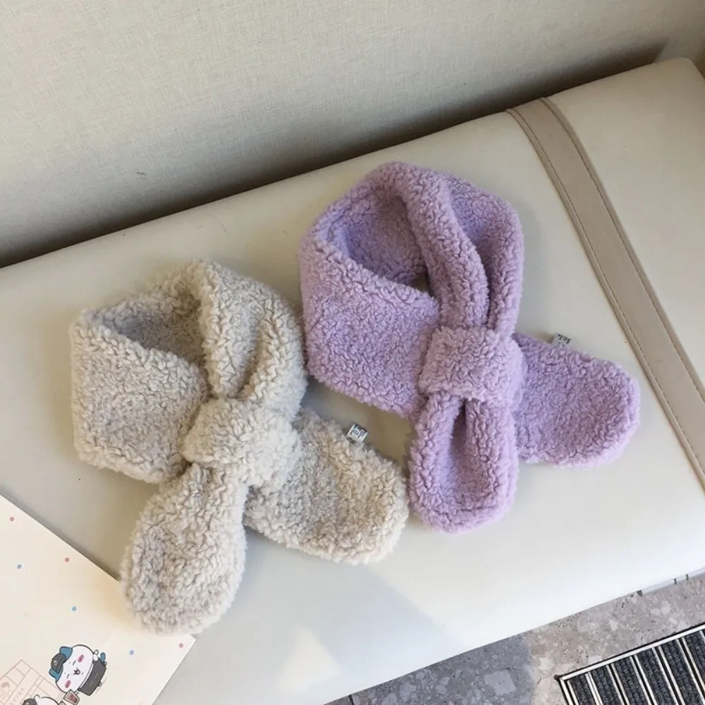 패션 따뜻한 어린이 겨울 스카프 두꺼운 목 워머 부드러운 귀여운 어린이 숄  소년 소녀용