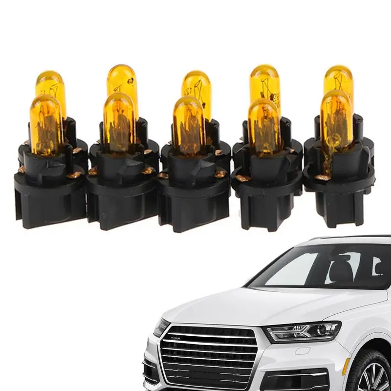 

T5 Bulbs For Car Auto Car LED Gauge Cluster Dashboard Light 10pcs Instrument Panel Gauge Cluster Indicator Lights Door Light