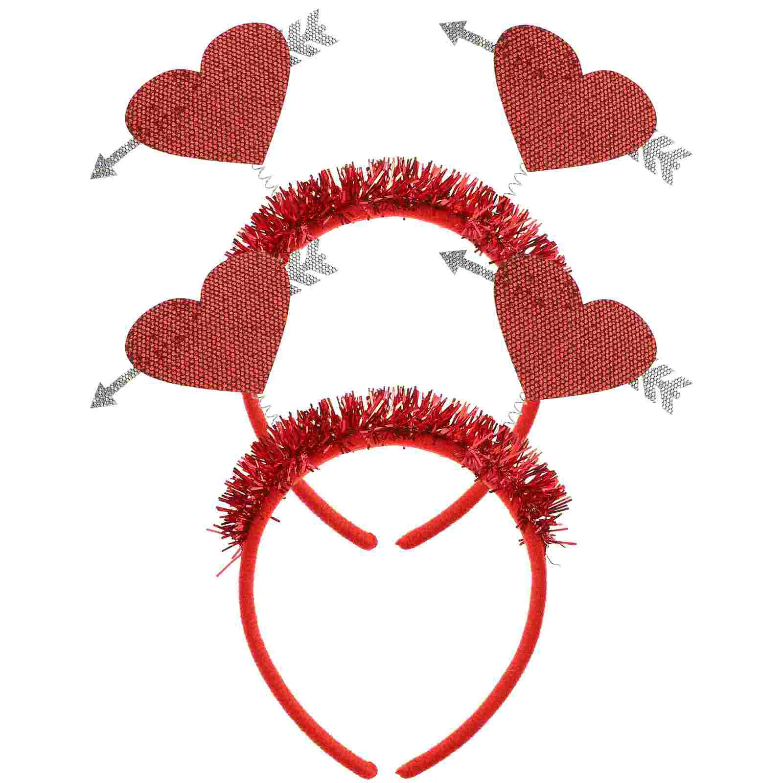 

2pcs Felt Party Headbands Adorable Wedding Valentine's Day Hairbands Headdress