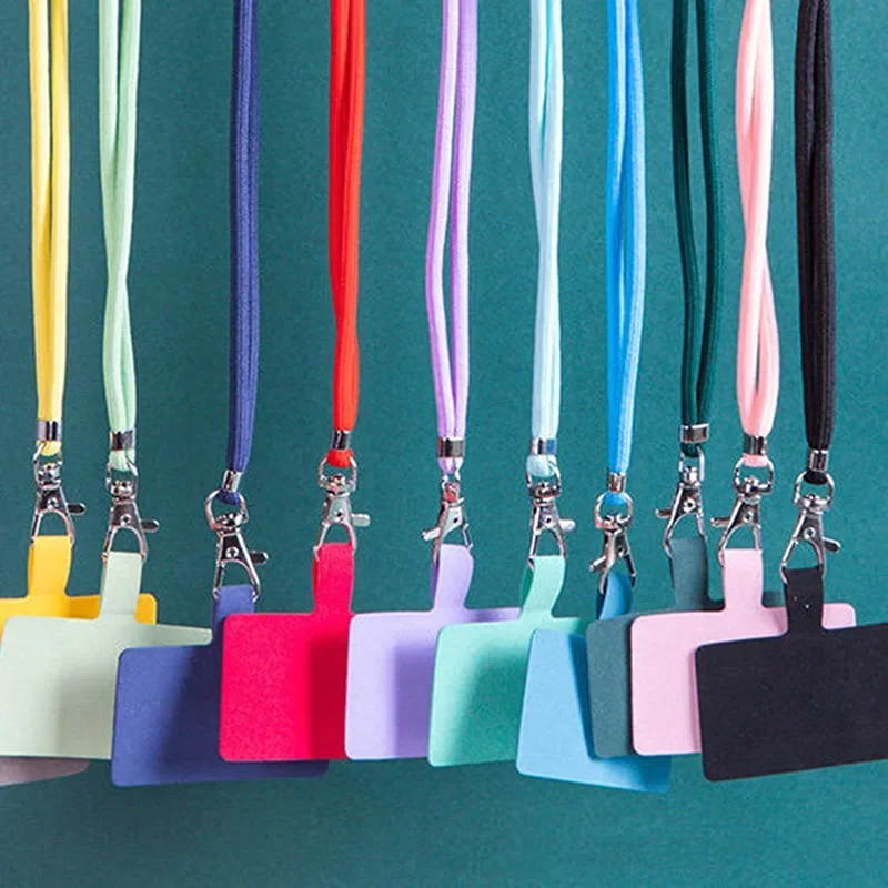 Adjustable Detachable Neck Lanyard Strap with Carabiner and Card Holder for Keys and Mobile Devices
