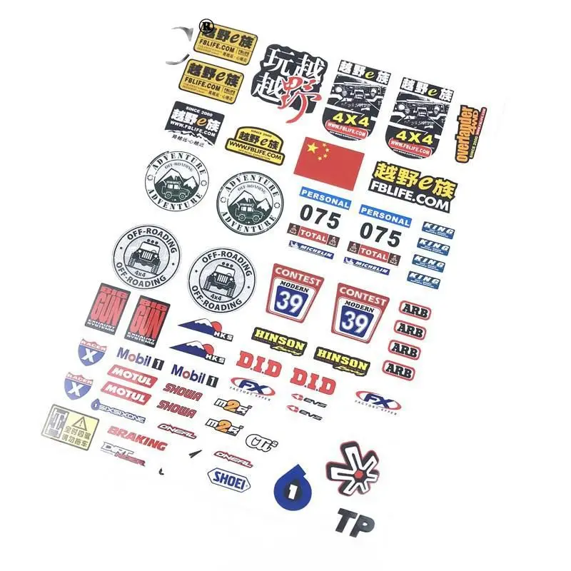 

Waterproof logo sticker label decoration 1:10 RC car TraxxasTrx4 Defender Bronco Trx6 D110 AXIAL Scx10II 90046