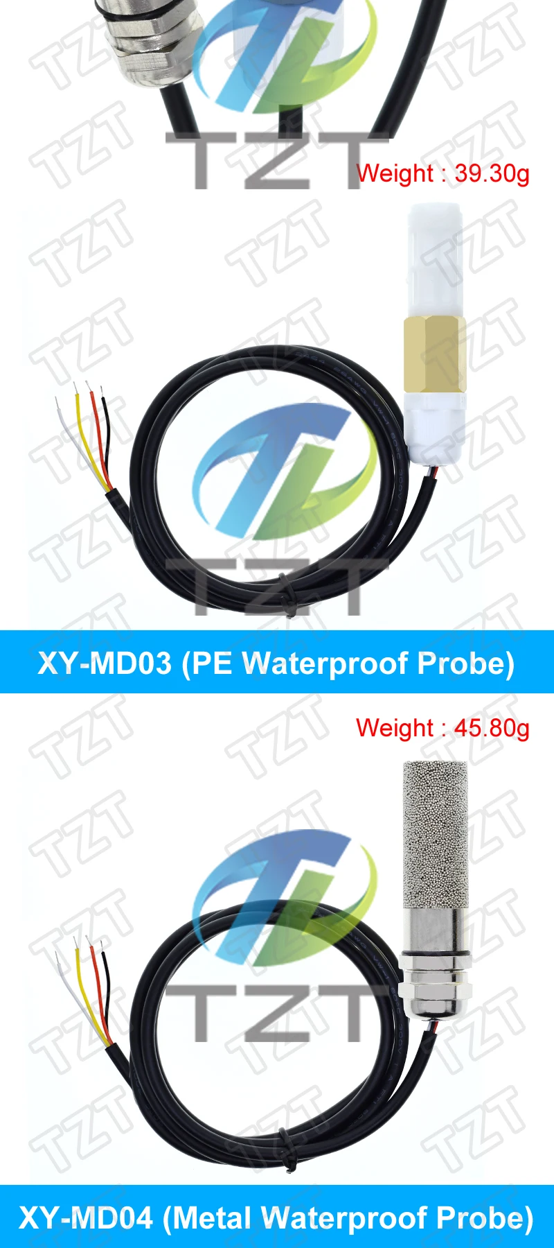Digitales temperatur feuchtigkeit sensor sonde sender modul rs485 rs 485 modbus rtu wasserdicht innen erkennung und erfassung – Detail 9