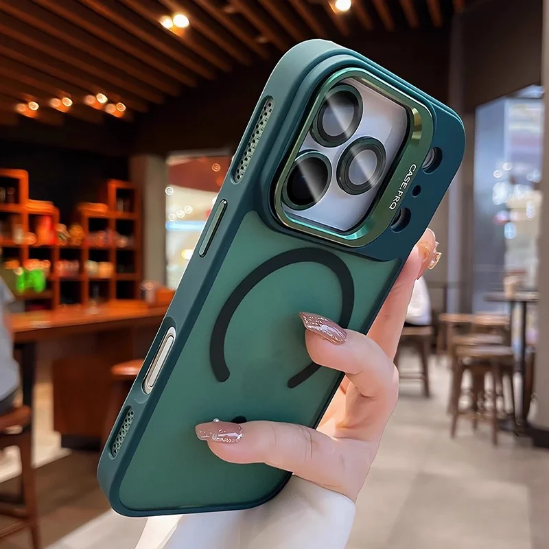 Premium Color Case with MagSafe Wireless Charging Stand and Lens Protection