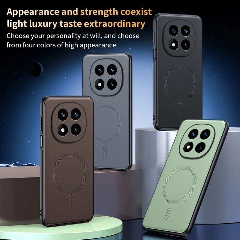 Magnetic Leather Shield Cover - High Quality Anti-Fingerprint, Non-Slip Protection