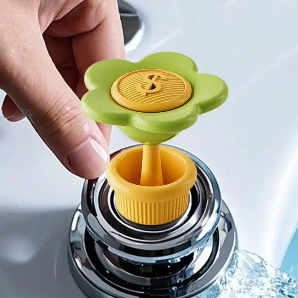 Flower Shape Toilet Button Pushers One-handed Operation Top Push Button Flush Assist Tool Aromatherapy Slot Multifunction