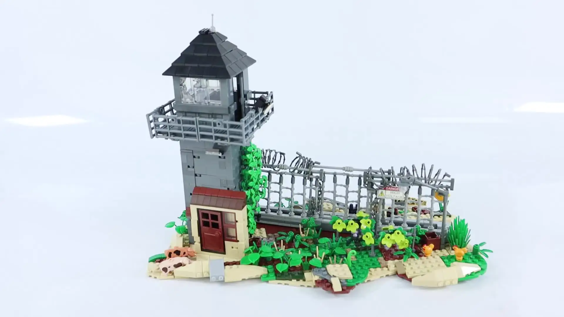 Moc filme de terror mini figuras de ação zumbi andando morto casa segura  blocos de construção pós ruinas cidade tijolos de halloween brinquedos  presentes - AliExpress, image size:1920x1080