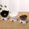Non-Slip Cat Bowl Pet Water Food Feed Dog Bowls 45° Inclination Stand Feeders Tall Cat Bowl Anti-dumping Pet Feeding Supplies 6