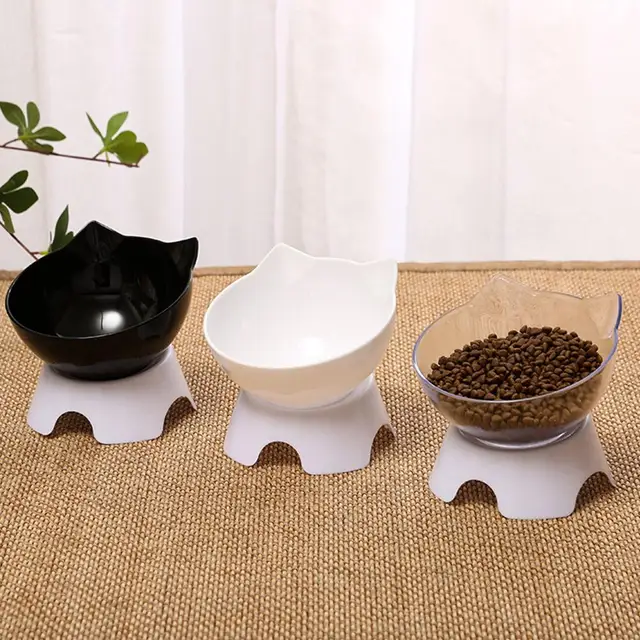 Non-Slip Cat Bowl Pet Water Food Feed Dog Bowls 45° Inclination Stand Feeders Tall Cat Bowl Anti-dumping Pet Feeding Supplies 6
