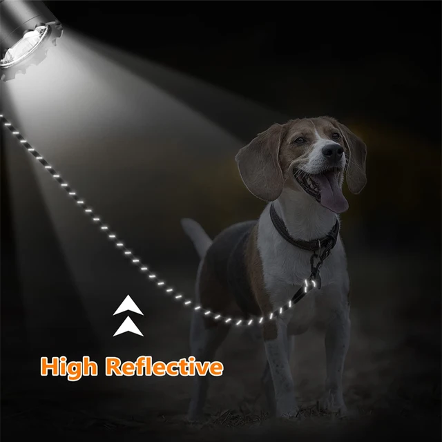 3M Reflective Dog Leash With Comfortable Padded Handle Double Heavy Duty Traction Rope  for Dogs Suitable Small to Large Dogs 5