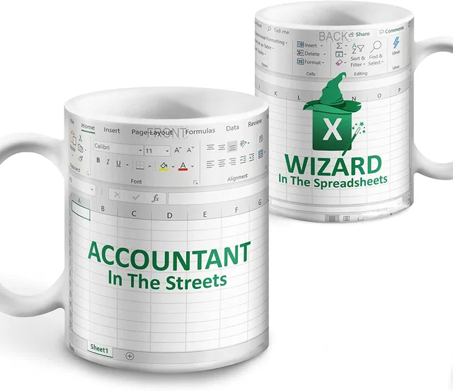 Freak in the Sheets Coffe Mug Spreadsheet Excel Mug Christmas Gift for  Accountant White Collar Coworker Funny Excel Shortcut Mug