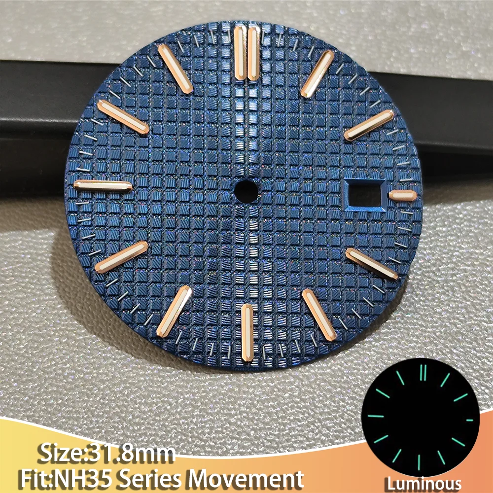 Men's Luminous Multi-color Dial Watch with 31mm Accessories and Stripe Design