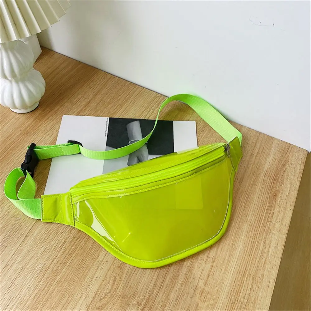 Women Fanny Pack Waterproof Waist Bags Fashion Laser Transparent Bum Colorful Bag Travel Crossbody Chest Bags Unisex Hip Bag