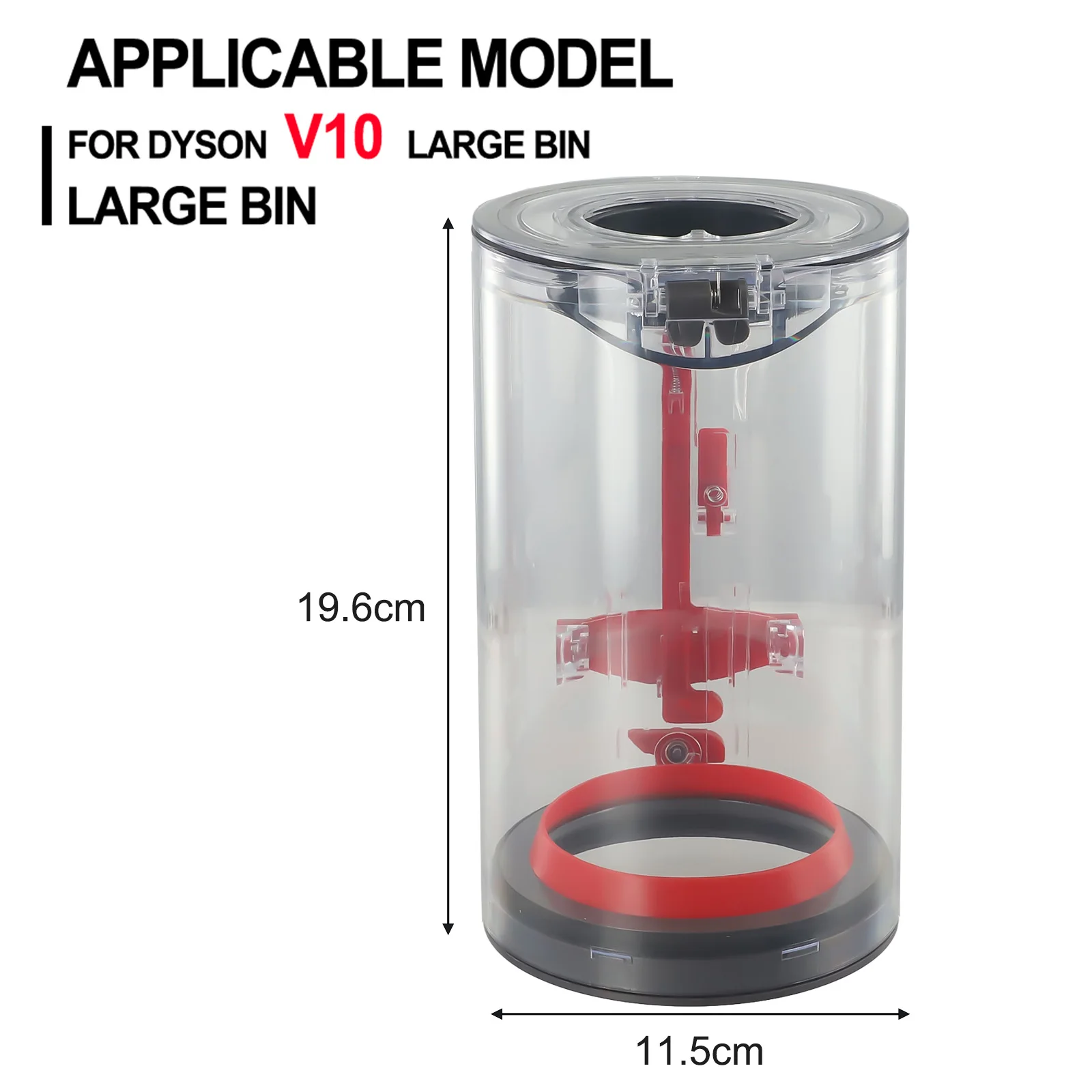 

1pcs Dust Bucket Garbage Bin Dust Collection Bin For Dyson V10 SV12 Vacuum Cleaner Canister, Large Dust Bin 969509-01 Parts