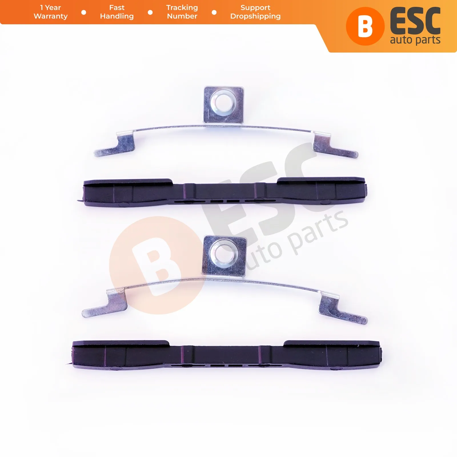 

ESC Auto Parts ESR36 2 Sets Sunroof Shade Guide Rail Clips Roof Slider Brackets 4B0877165, 4B0 877 165 for VW Audi Fast Shipment