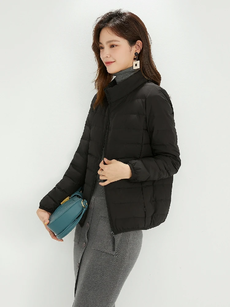 

Women Luxury 90% White Duck Down Seamless Ultra Lightweight Packable Jacket 2023 New Autumn Winter Women Casual Puffer Jacket