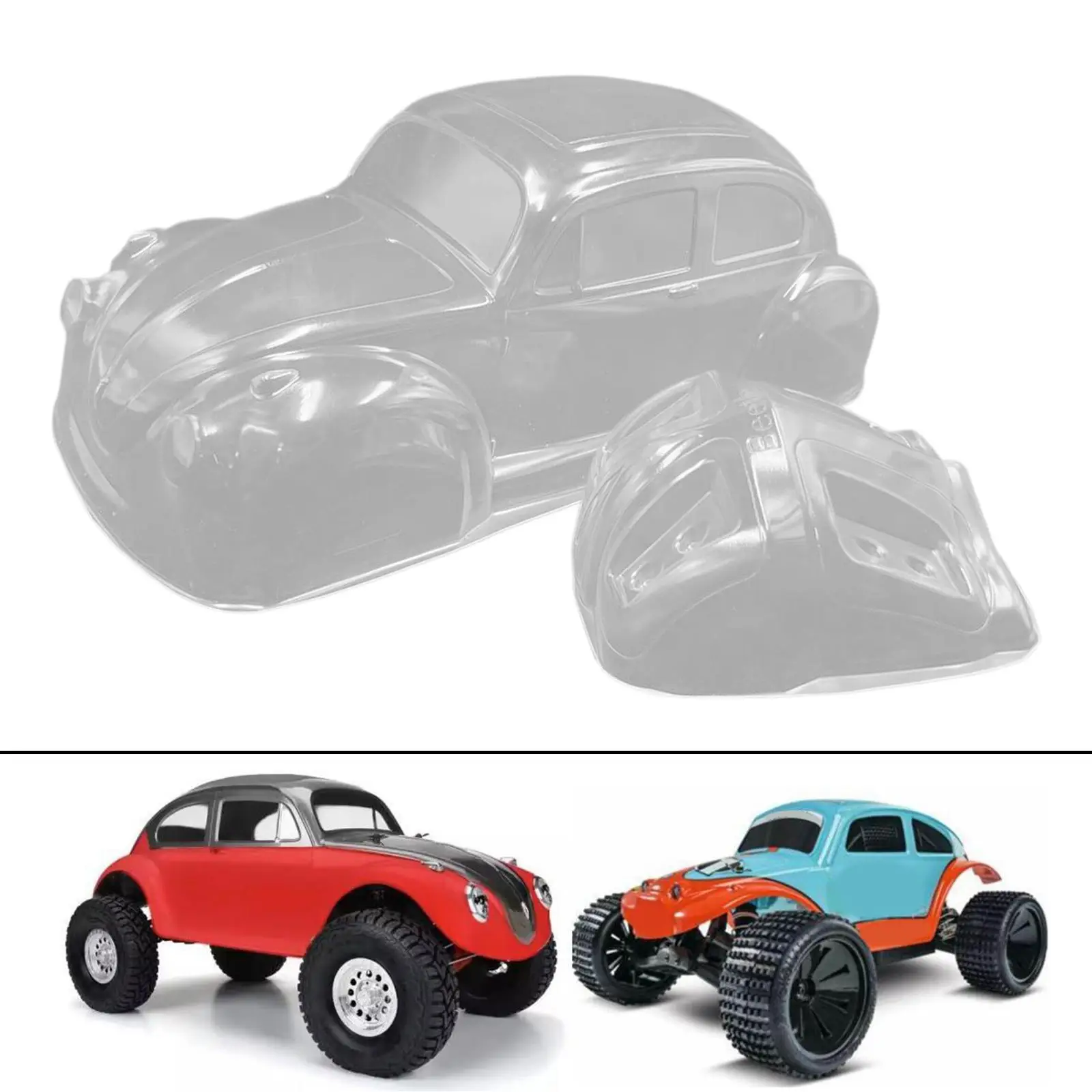 

Clear RC Car Body Shell Frame Upgrade, 1:10 Scale 313mm Wheelbase for Model Trucks, RC Car Vehicles DIY Accs