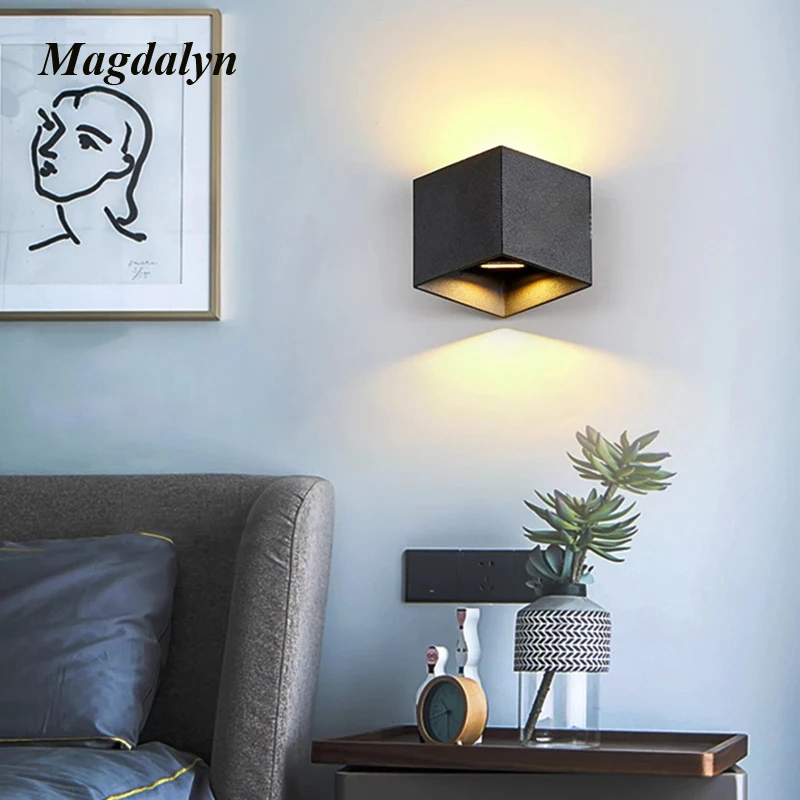 Magdalyn Waterproof Outdoor Lighting Aluminum Contemporary Home Decoration Up Down Patio Ouside Light IP65 Indoor Led Wall Lamp teamson home outdoor rattan patio lounge chair with pull out ottoman and cushions brown white garden bench patio furniture