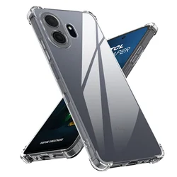 Shockproof TPU Transparent Shell Protective Cover for TCL NxtPaper 70 Pro (Transparent)