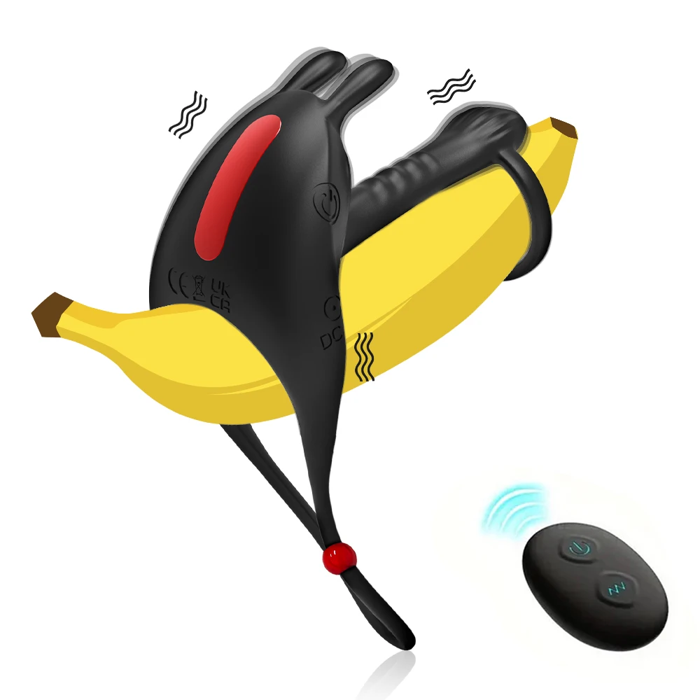 Anillo Vibrador para Hombres Control Remoto Anillo Ajustable Eyaculación Retraso Estimulación del Clítoris Juguete Sexual para_voghion.com