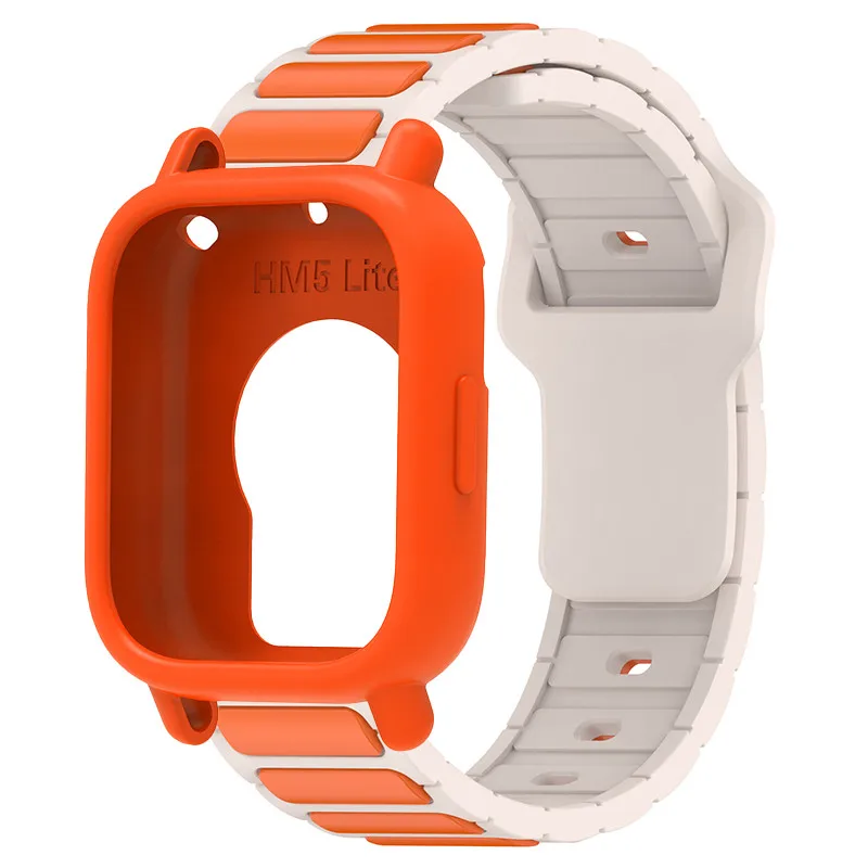 Silicone Protective Case and Strap for Smartwatch - Hollow Out Design