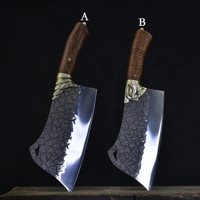 

Manual slicing knife Longquan clip steel forging kitchen knife home sharp kitchen knife chef commercial 5Cr15MOV