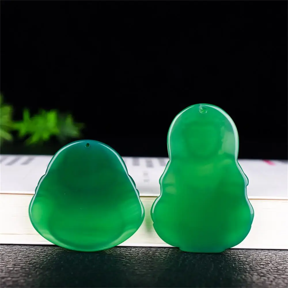 2022Natural green jade pendant necklace jade Hand-Carved women men Buddha and Goddess of Mercy necklaces pendants jade jewelry