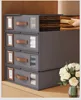 Creative Bed Sheet Storage Box Organizer Thickened Fabric Folding Window Zipper Blanket Organizer Wardrobe Bed Clothes Storage 5