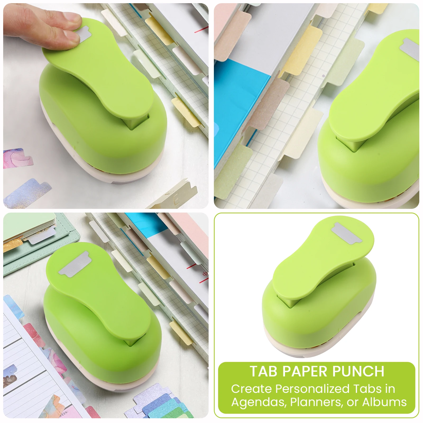 Tab Paper Punch-2 Inch File Tab Puncher for Scrapbooking, Bullet Journals, Bible Tabs, Book Tabs, Planner Inserts