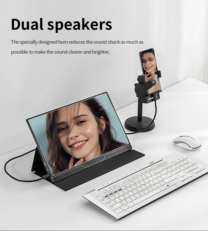 ޴  USB CŸ HDMI ȣȯ ǻ , PS4 PS5 ġ Xbox ̹ Ʈ ޴, 15.6 ġ, 4K, 1080P, 60HZ
