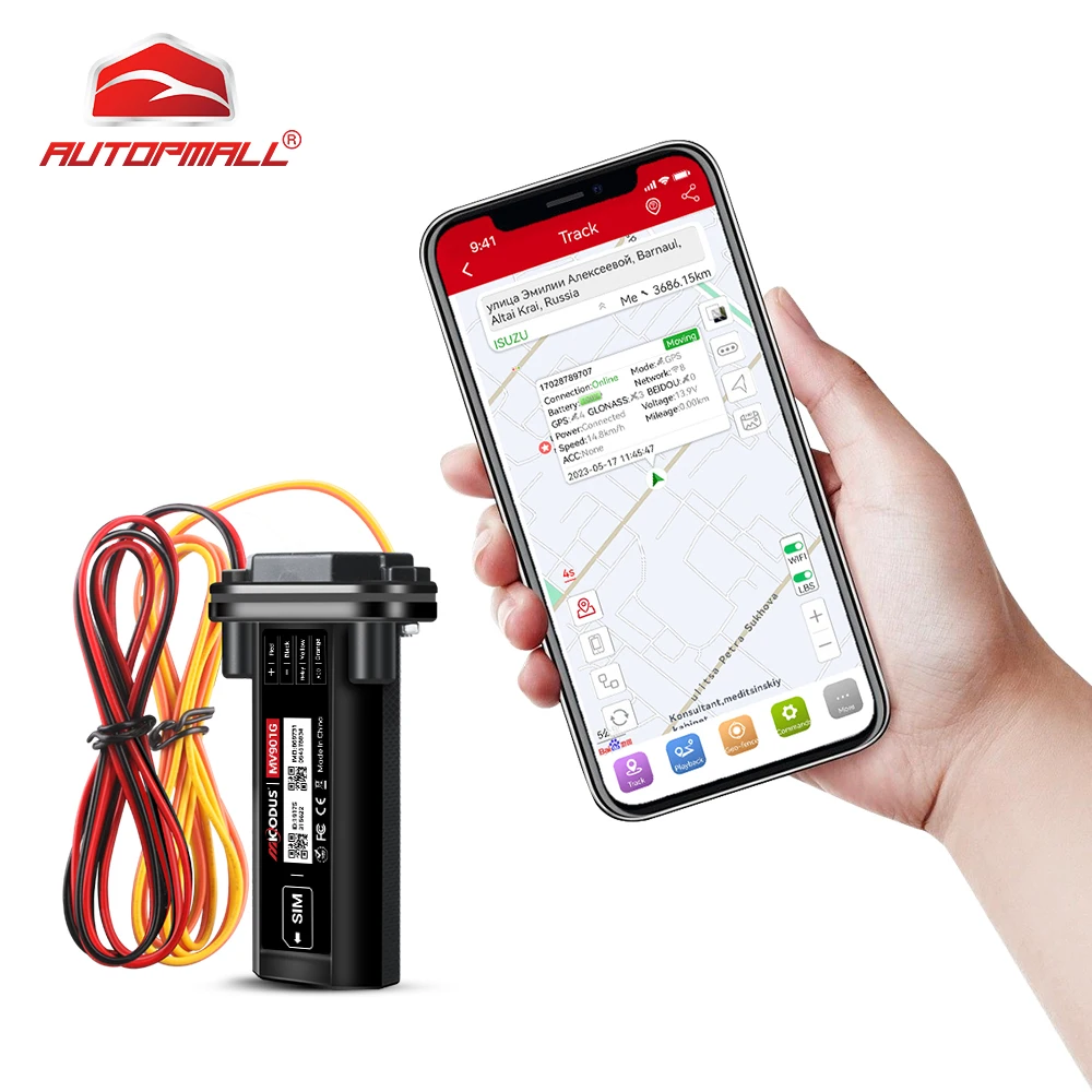 4G MV901G GNSS Vehicle Tracker with Multi-Alerts and Geo-Fence